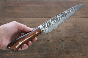 佐治 武士 R2/SG2 黒ダマスカス 筋引包丁 和包丁 240mm アイアンウッド柄 - 清助刃物