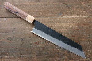 清助 黒白 青スーパー鋼 鎚目 黒打 切付牛刀包丁 和包丁 210mm モラド柄 - 清助刃物