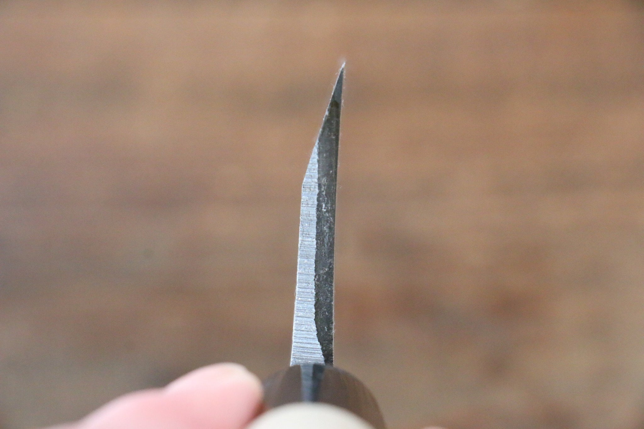 堺 孝行 霞研 白鋼 一登竜門の彫刻入り 出刃包丁 - 清助刃物