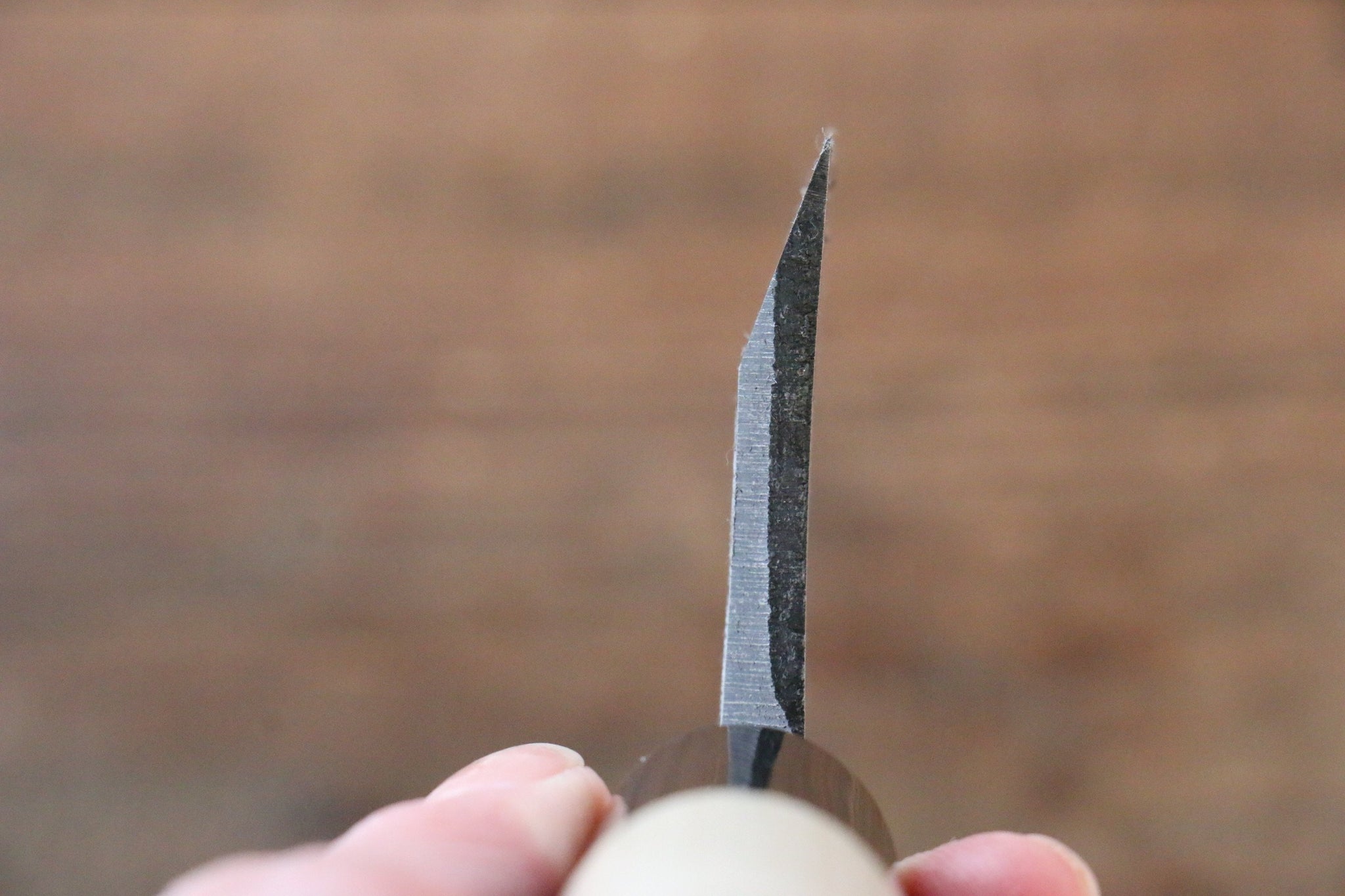 堺 孝行 霞研 白鋼 俎上の鯉の彫刻入り 出刃包丁 - 清助刃物