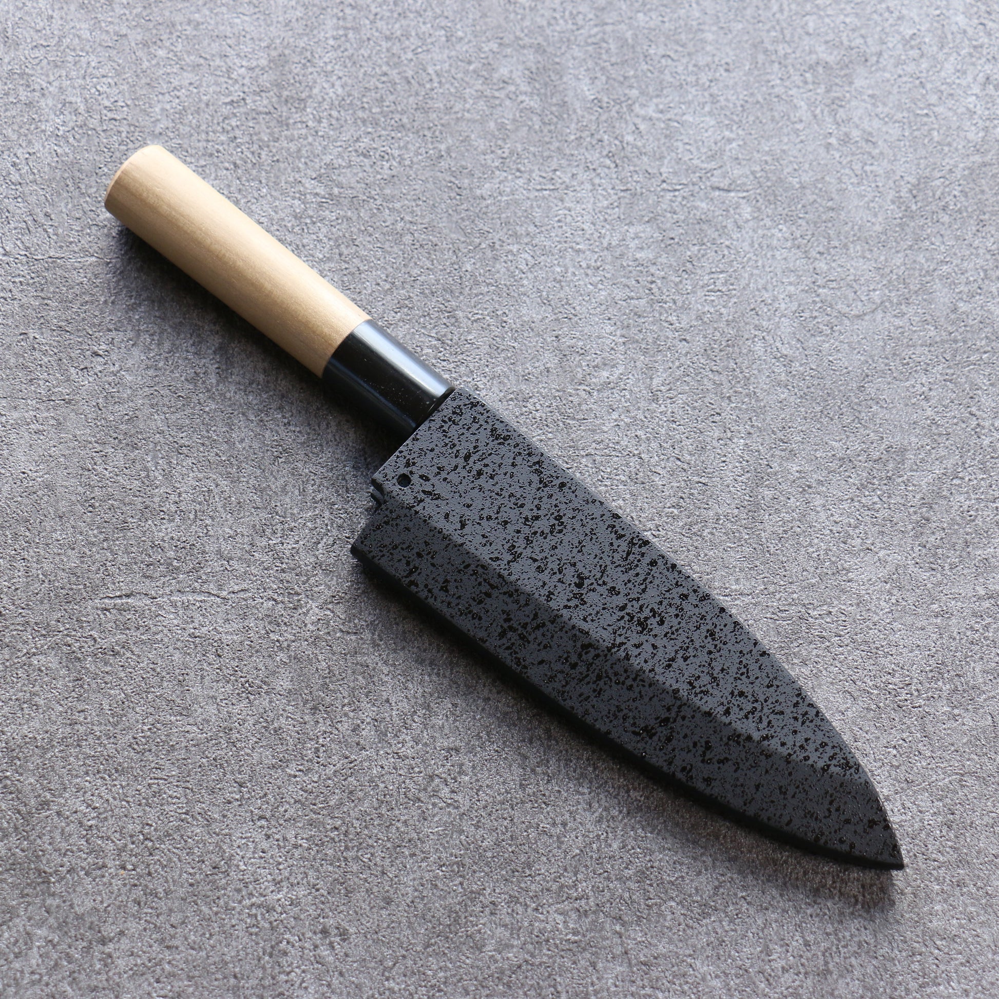 黒石目 朴 鞘 150mm 出刃包丁用 合板ピン付き 金子 - 清助刃物