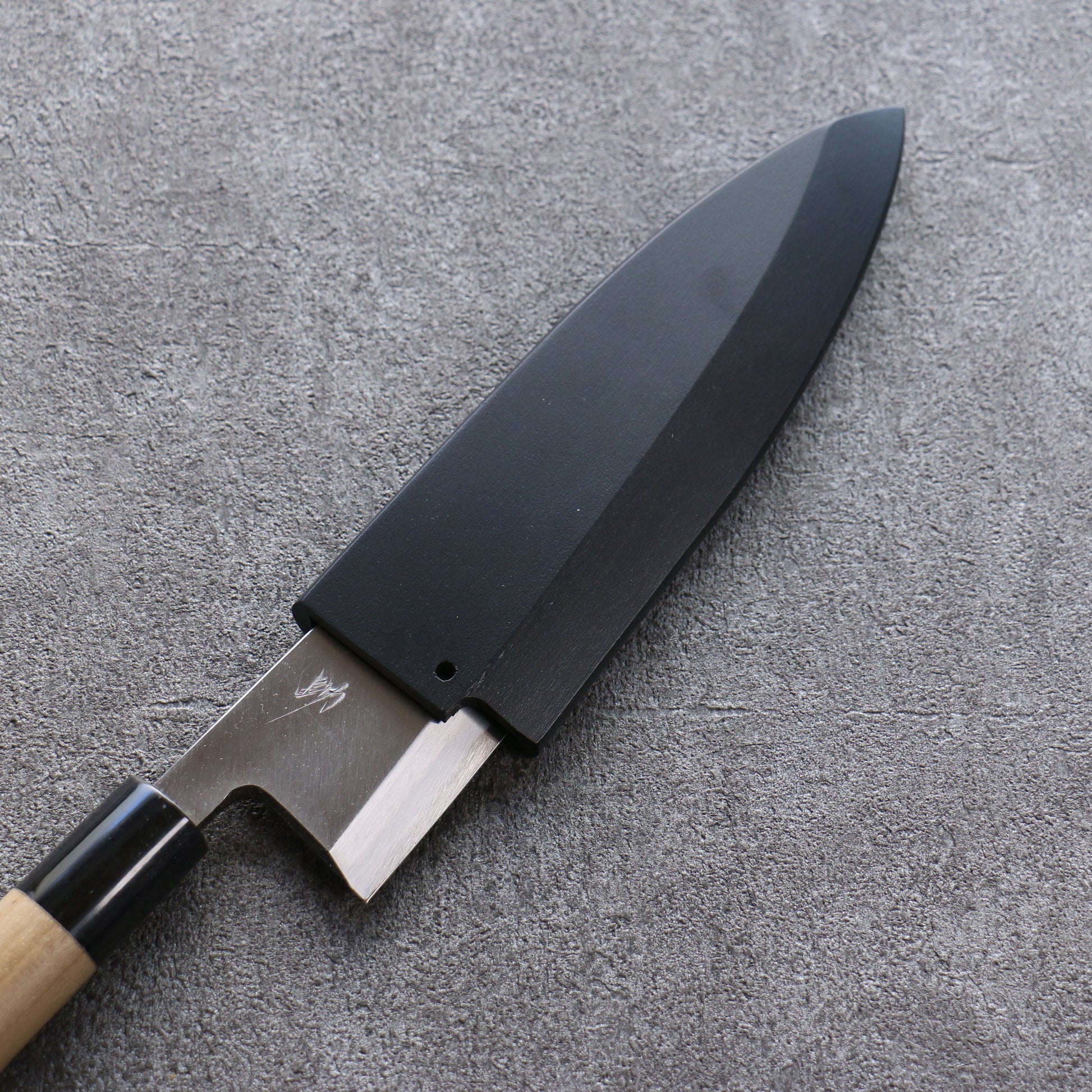黒 朴 鞘 150mm 出刃包丁用 合板ピン付き 金子 - 清助刃物