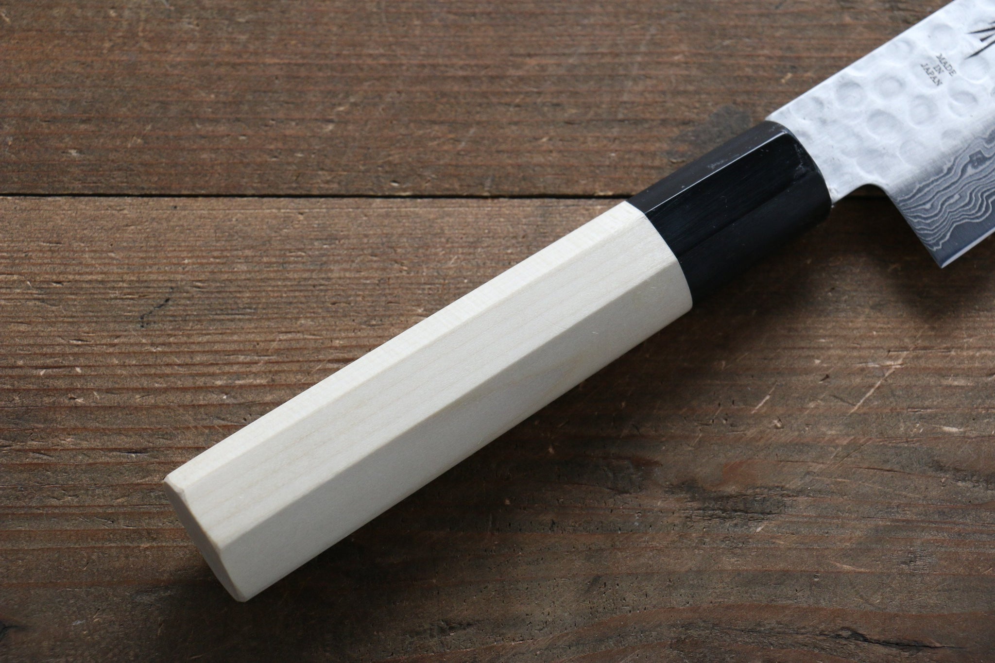 堺 孝行 AUS10 45層ダマスカス 牛刀包丁  180mm 朴柄 - 清助刃物