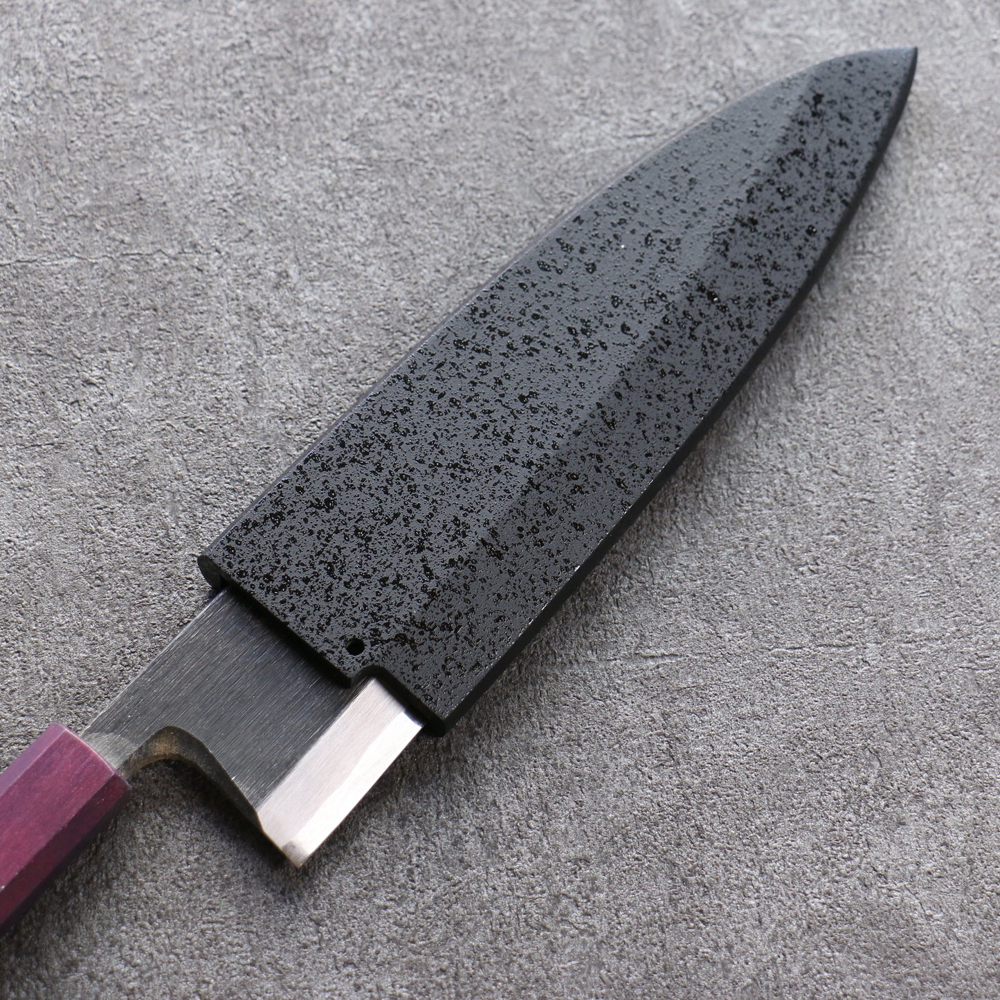 黒石目 朴 鞘 180mm 出刃包丁用 合板ピン付き - 清助刃物