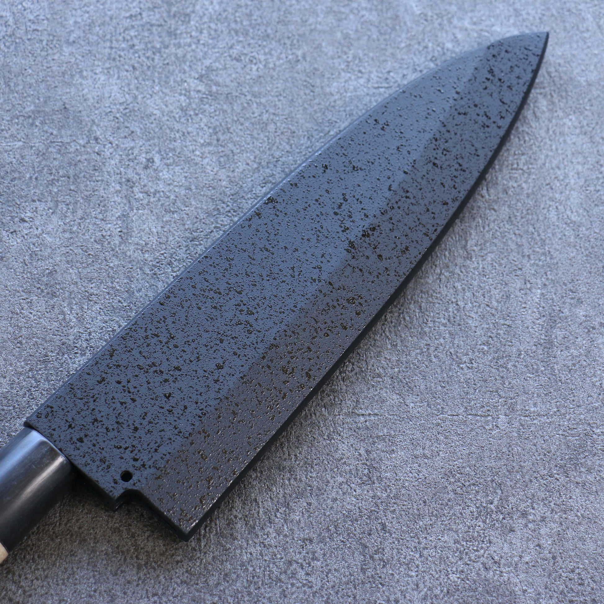 黒石目 朴 鞘 210mm 出刃包丁用 合板ピン付き 金子 - 清助刃物