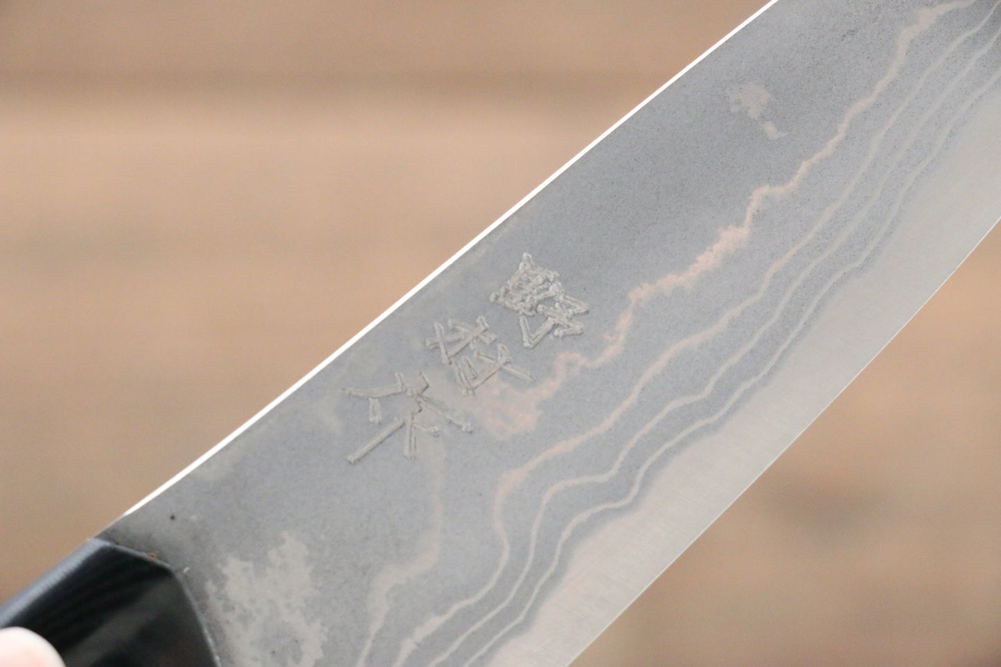 Kazuo Nomura White Steel No.2 Damascus Gyuto  120mm with Micarta Handle - 清助刃物