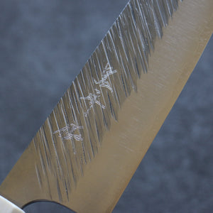 黒崎 優 風神 SPG2 鎚目 文化包丁 和包丁 165mm スタビライズドウッド(白樺瘤)柄 - 清助刃物