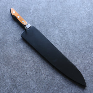黒 朴 鞘 270mm 牛刀包丁用 合板ピン付き 金子 - 清助刃物