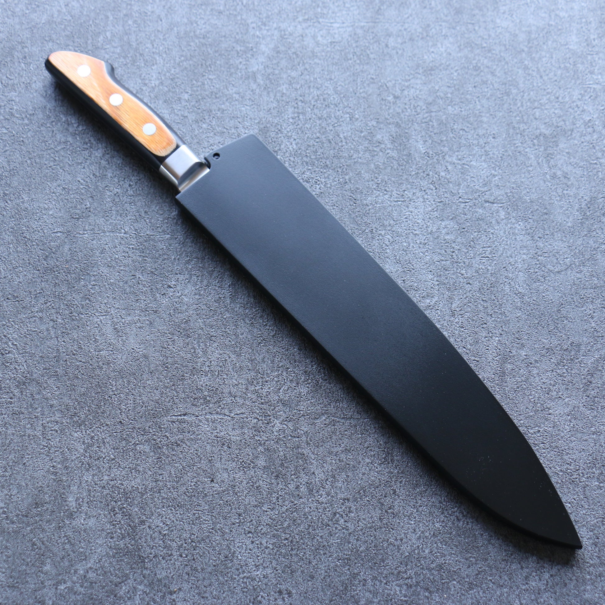 黒 朴 鞘 270mm 牛刀包丁用 合板ピン付き - 清助刃物