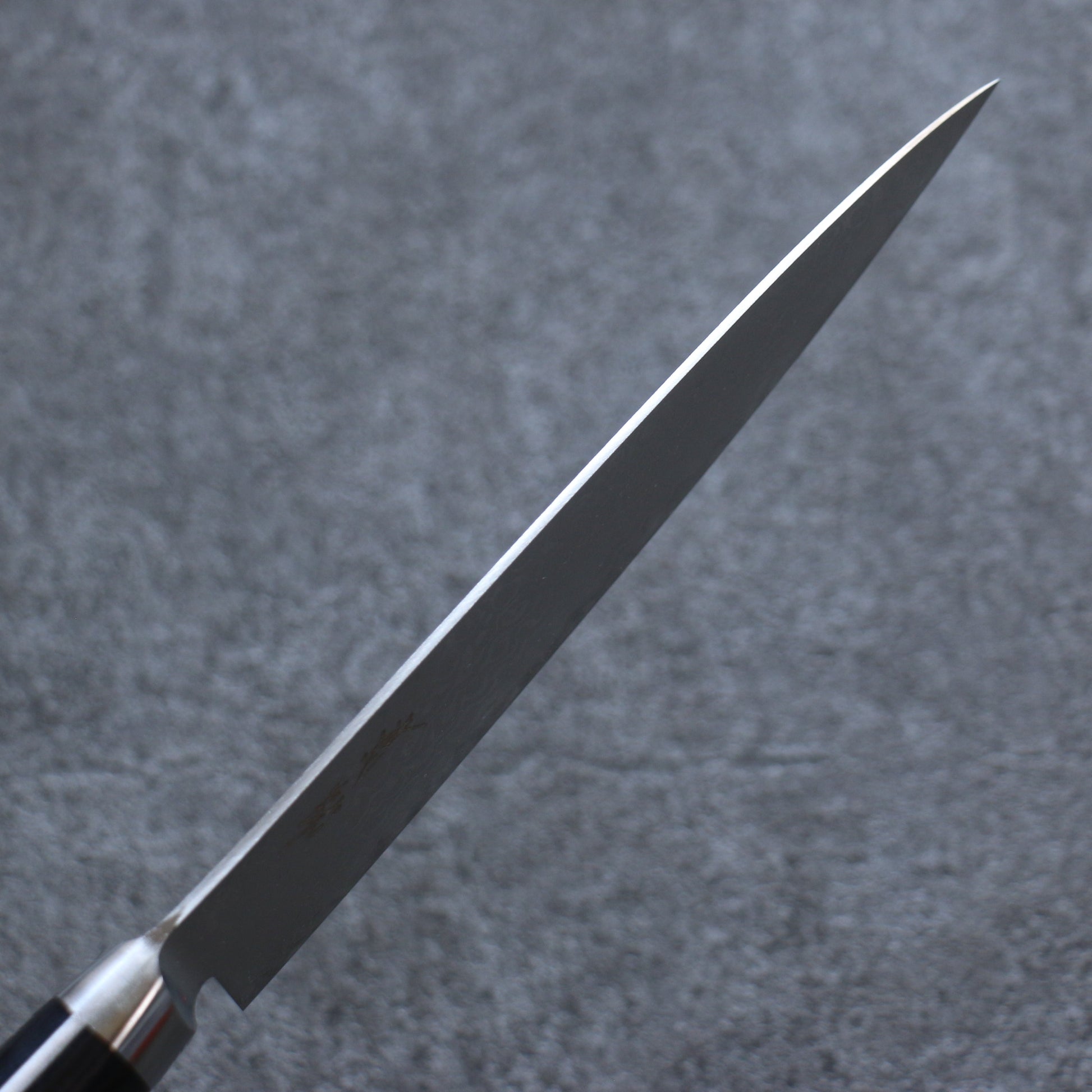 清助 V金10号 8層ダマスカス 磨き仕上げ ペティーナイフ  150mm 黒合板柄 - 清助刃物