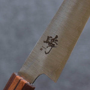 田中 誠貴 瞬（まじろ） 銀三鋼 ペティーナイフ 和包丁 150mm 楓桜ウォルナット柄 - 清助刃物