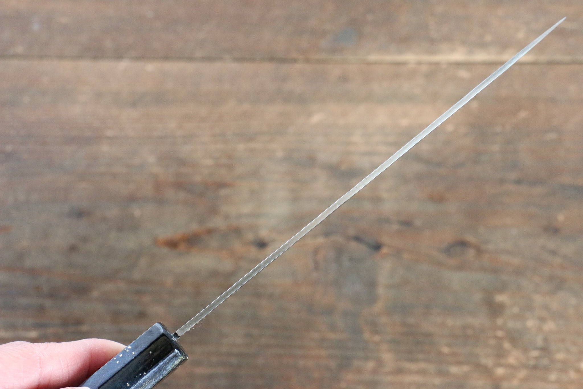 堺 孝行 V金10号 33層ダマスカス ペティーナイフ  150mm 樫の木漆塗り(彩石)柄 - 清助刃物