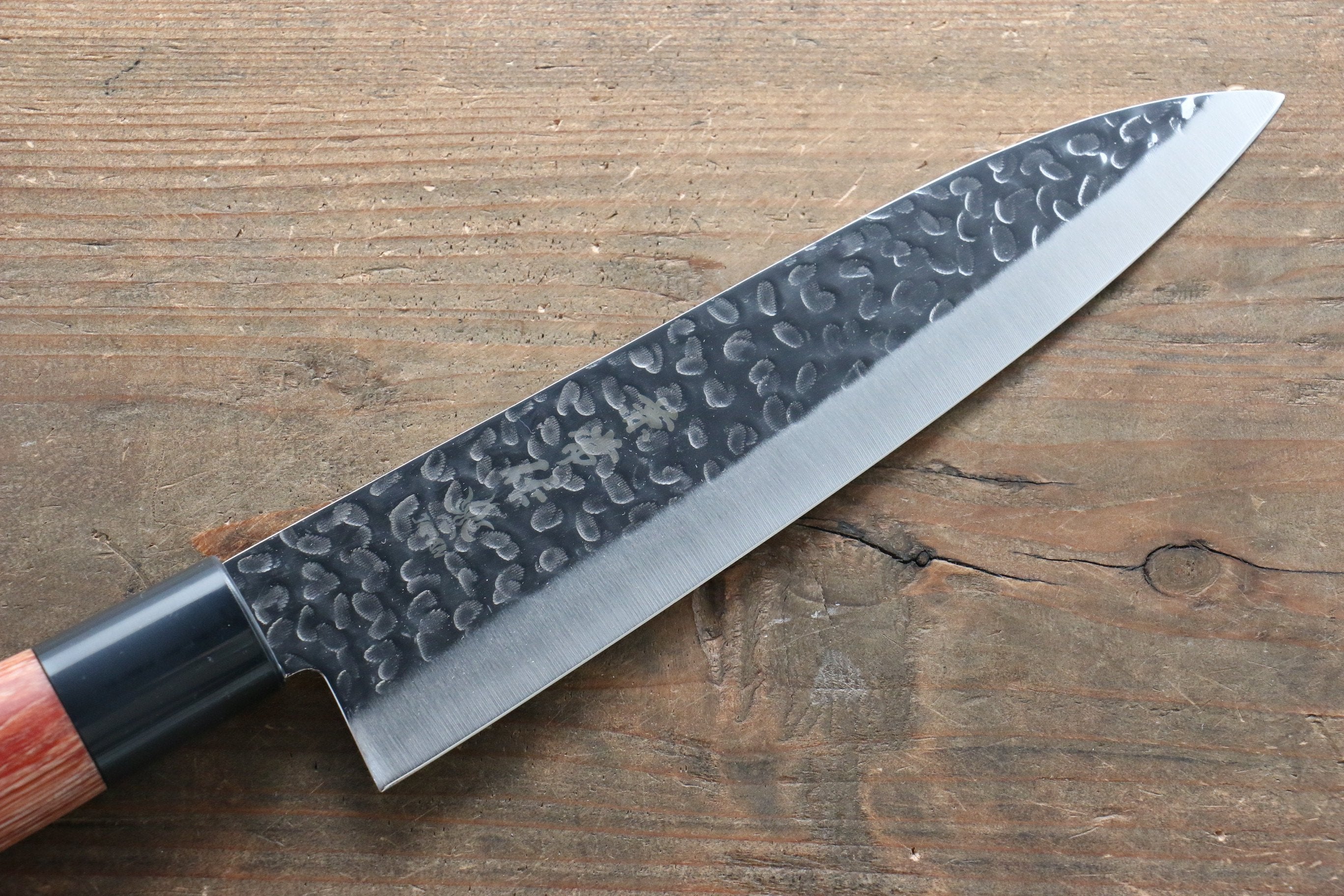 兼常 DSR-1K6 鎚目 牛刀包丁 和包丁 180mm 赤合板柄 - 清助刃物