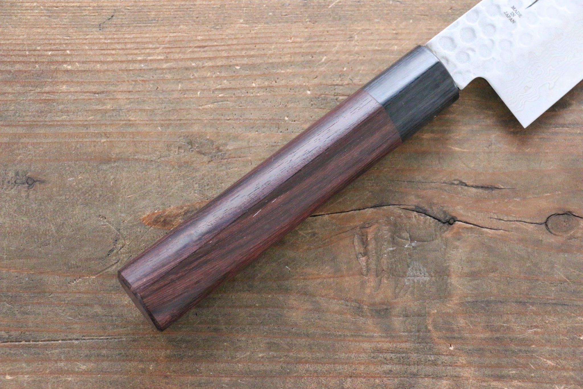 堺 孝行 AUS10 45層ダマスカス 牛刀包丁  210mm 紫檀柄 - 清助刃物