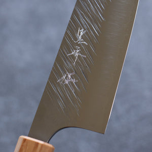 黒崎 優 風神 SPG2 鎚目 文化包丁 和包丁 165mm オリーブの木 (口輪：ターコイズ)柄 - 清助刃物