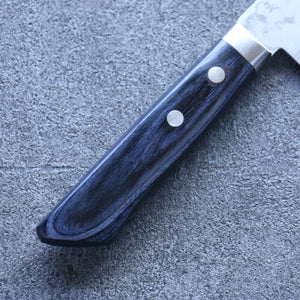 訓平 彩流（さいりゅう） V金10号 ダマスカス 牛刀包丁 和包丁 170mm 合板 (紺色)柄 - 清助刃物