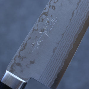 訓平 彩流（さいりゅう） V金10号 ダマスカス 牛刀包丁 和包丁 170mm 合板 (紺色)柄 - 清助刃物