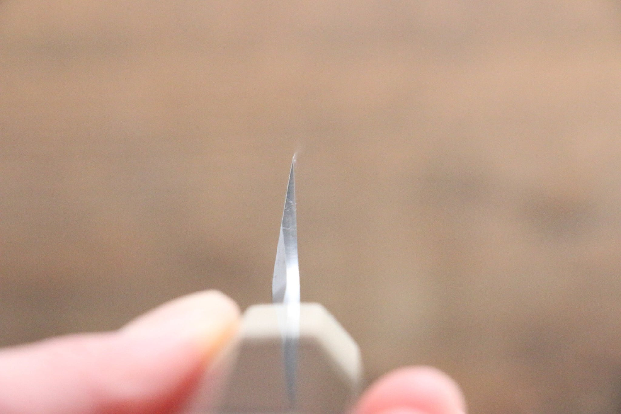 堺 孝行 銀三鋼 ダマスカス 切付柳刃包丁  270mm リング付き黒檀柄 鞘付き - 清助刃物