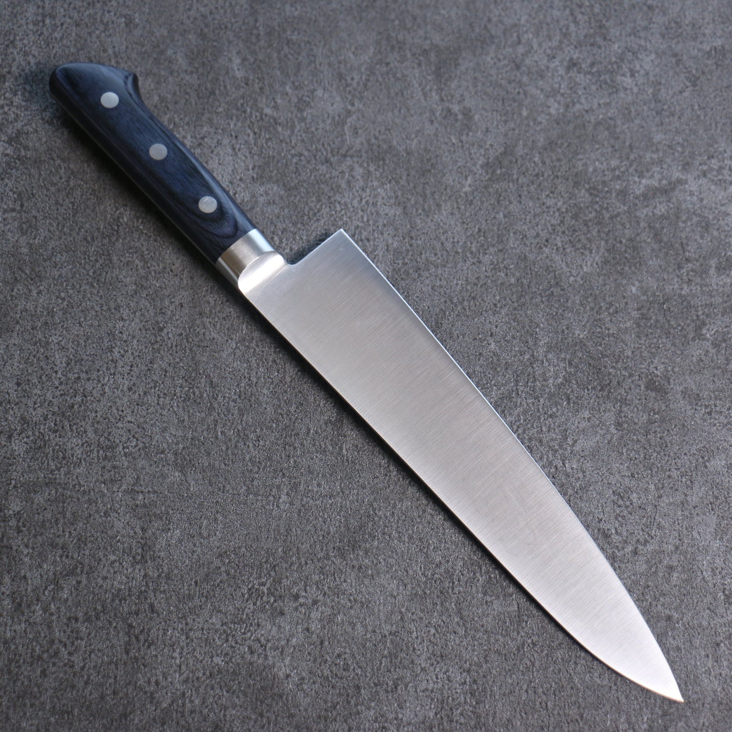 清助 青天 モリブデン鋼（MOL） 牛刀包丁 和包丁 210mm 合板 (紺色)柄 鞘付き - 清助刃物