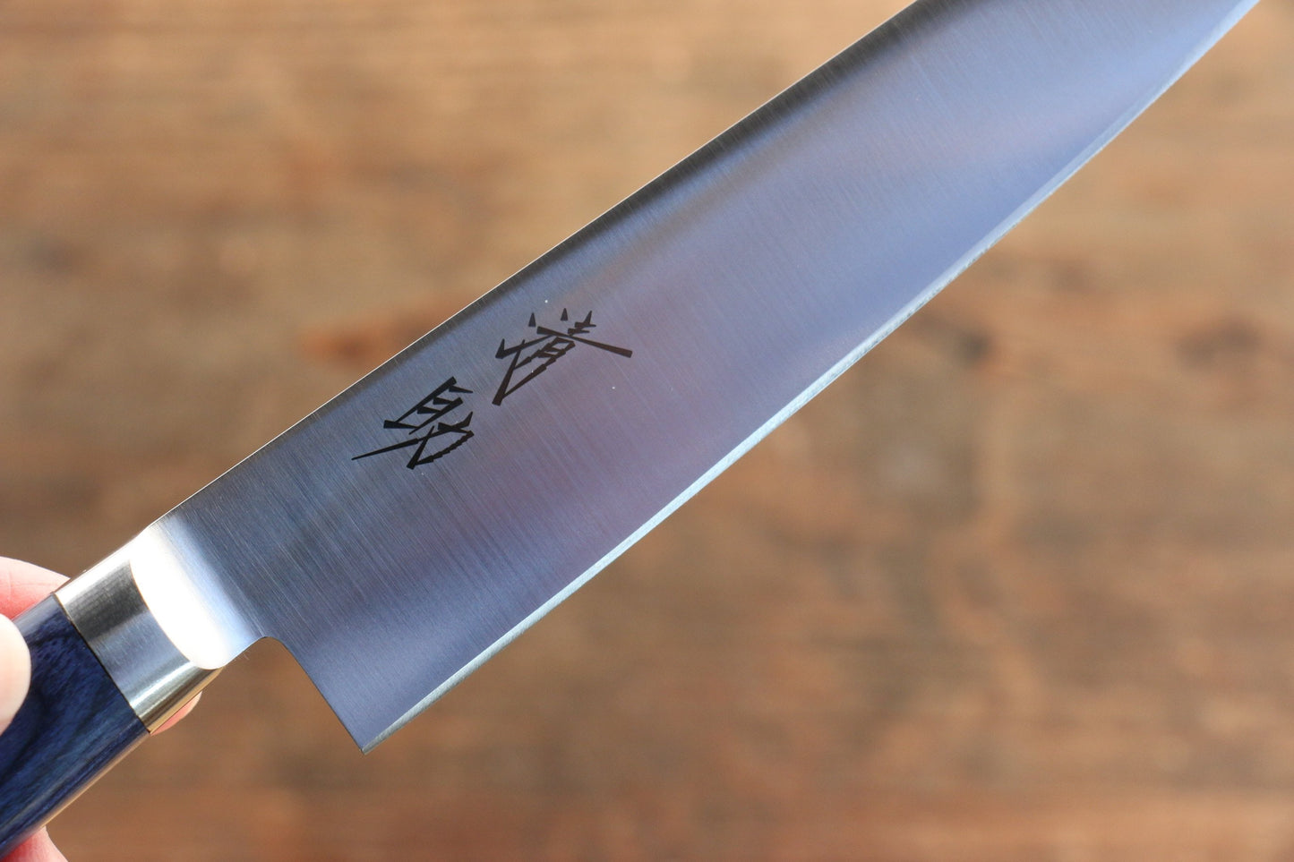 清助 青天 モリブデン鋼（MOL） ペティーナイフ  120mm 青合板柄 鞘付き - 清助刃物