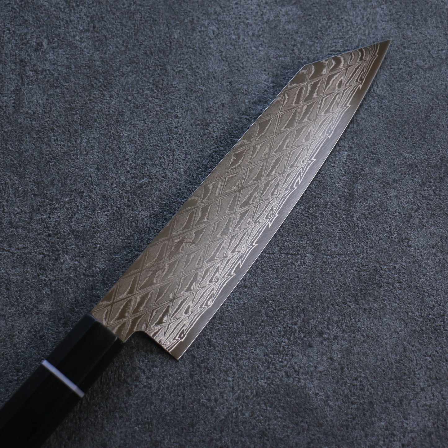 清助 AUS10 ミラークロス 文化包丁 和包丁 180mm 黒合板柄 - 清助刃物