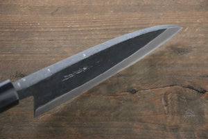 岩井 貴行 白ニ鋼 黒打 出刃包丁 和包丁 150mm 紫檀柄 - 清助刃物
