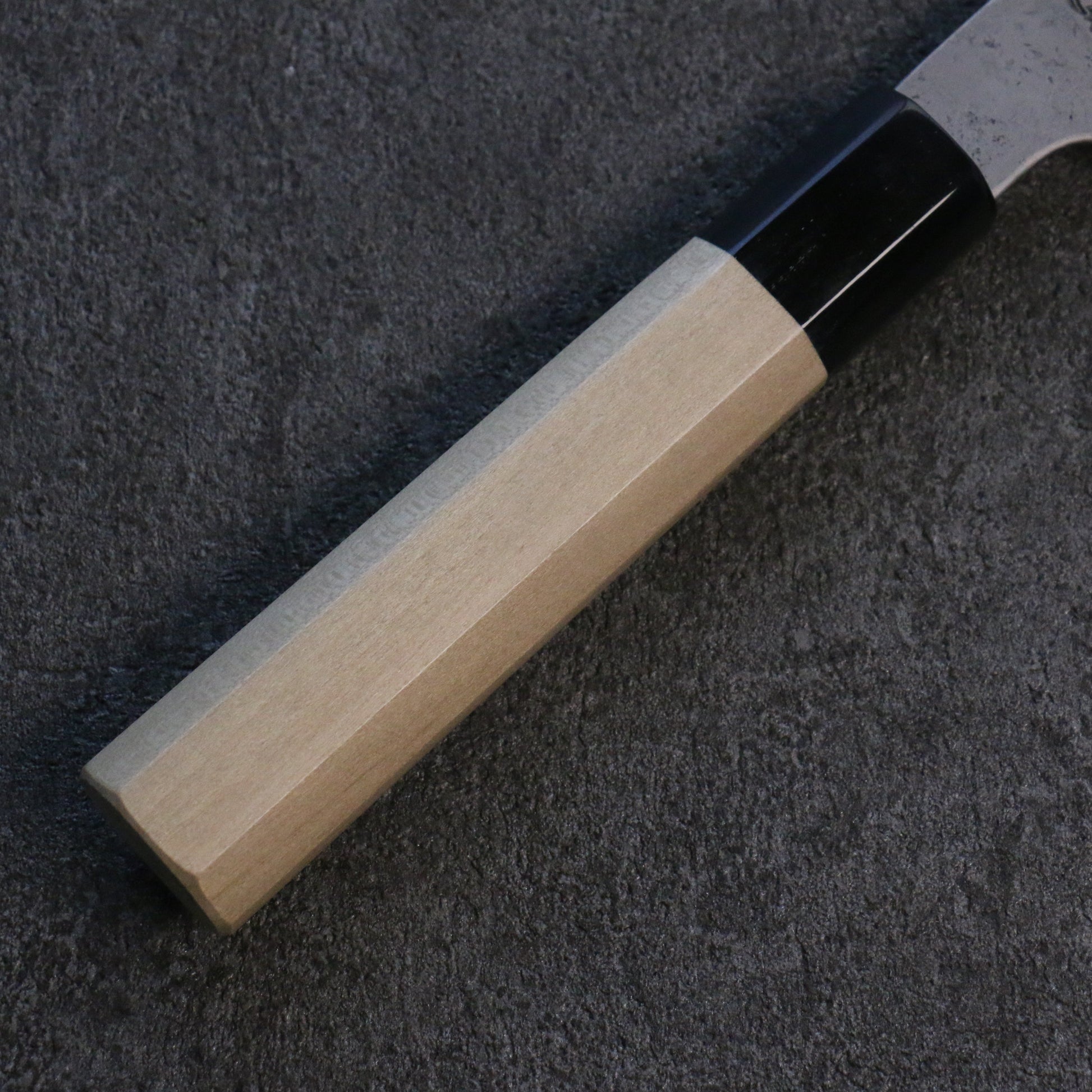 菊月 白ニ鋼 梨地 菜切包丁 和包丁 180mm 朴柄 - 清助刃物