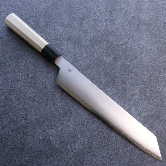 菊月 銀三鋼 霞研 切付牛刀包丁 和包丁 270mm 朴柄 - 清助刃物