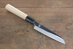重陽 白鋼 鏡面仕上げ 切付ペティナイフ 和包丁 135mm 朴柄 - 清助刃物