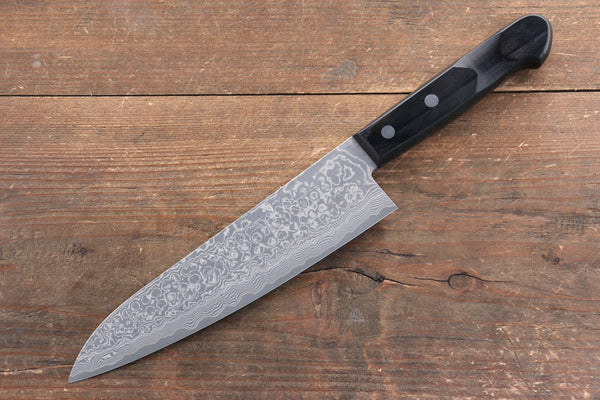 山本 直 SG2 ダマスカス 磨き仕上げ 牛刀包丁 180mm 黒合板柄 – 清助