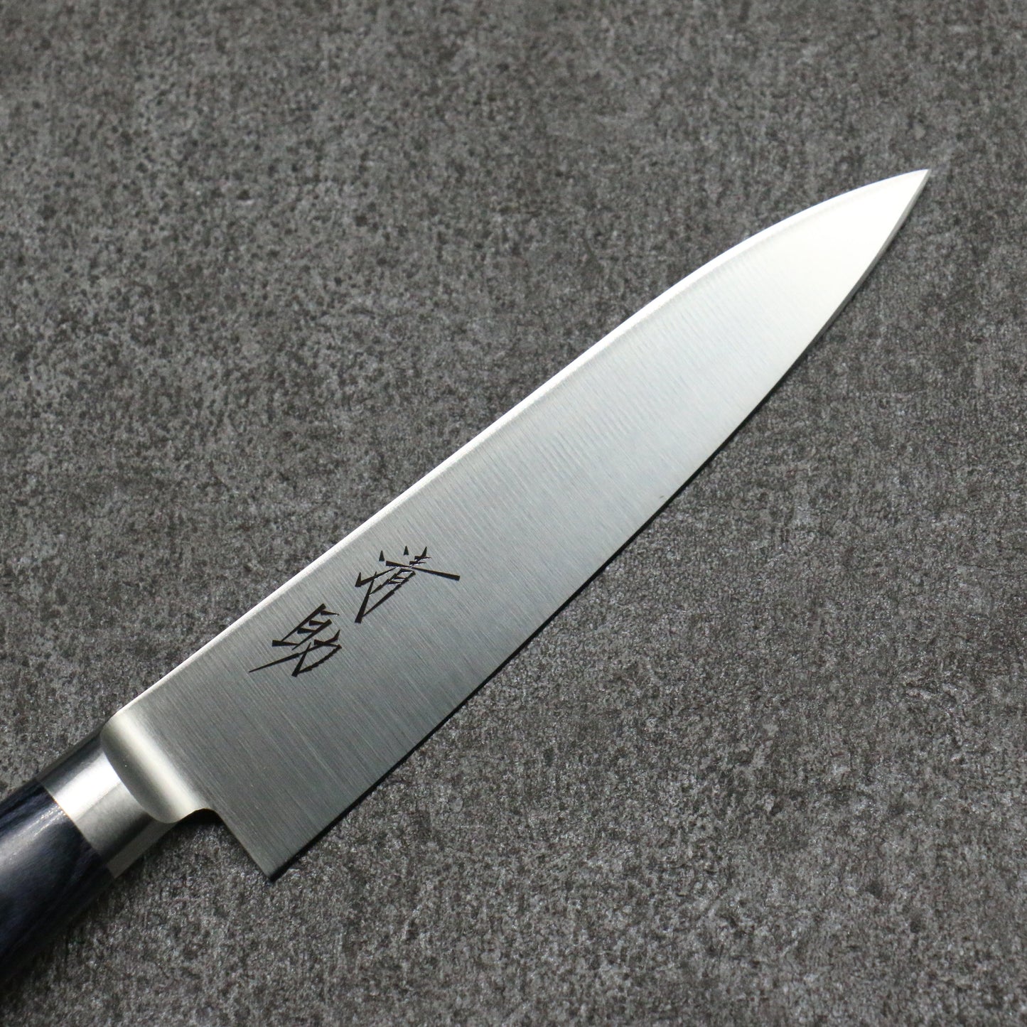 清助 青天 モリブデン鋼（MOL） ペティーナイフ 和包丁 120mm 合板 (紺色)柄 鞘付き - 清助刃物