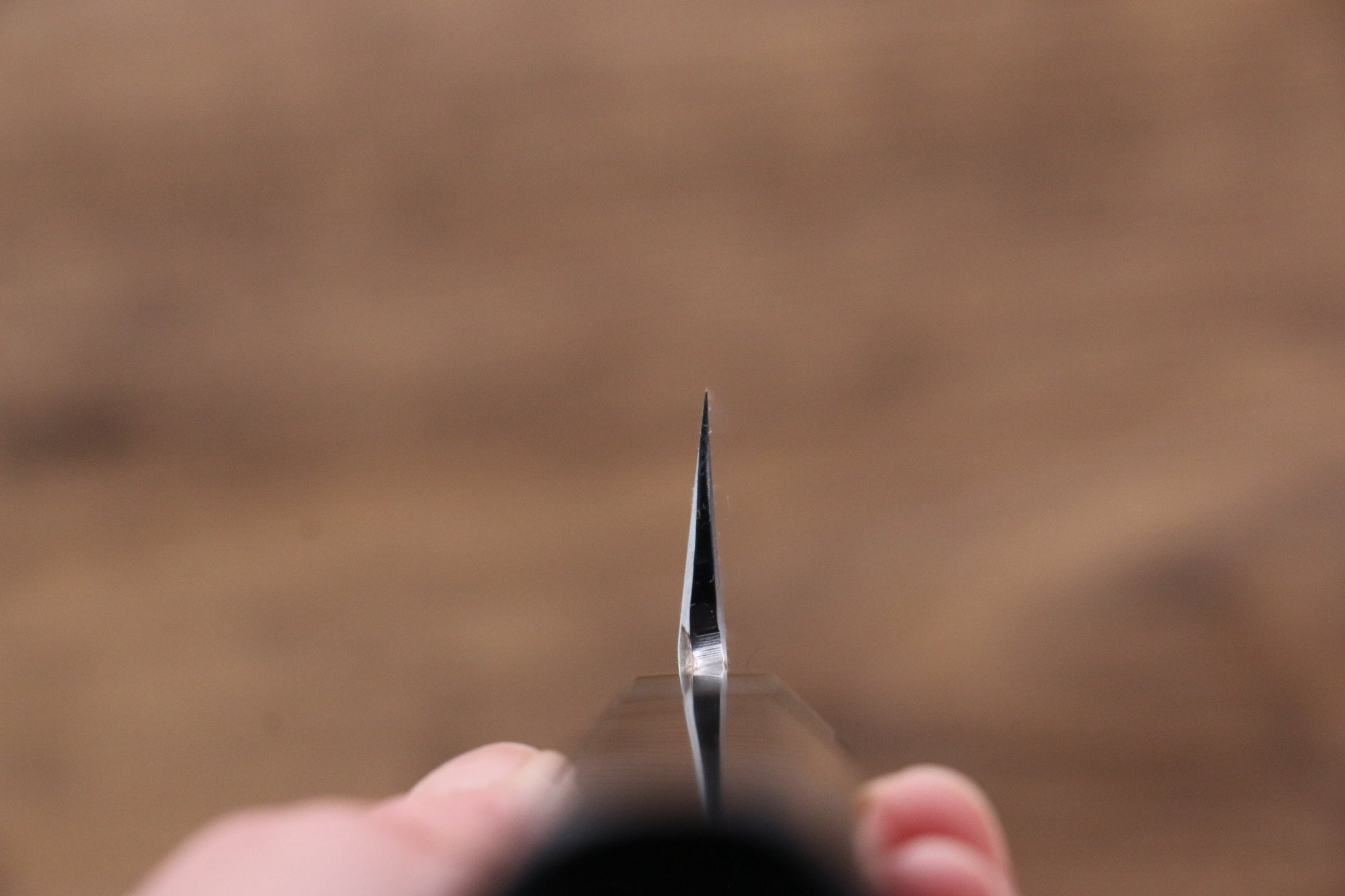 堺 孝行  富士山 本焼 白ニ鋼 鏡面仕上げ 柳刃包丁  300mm リング付き黒檀柄 鞘付き - 清助刃物