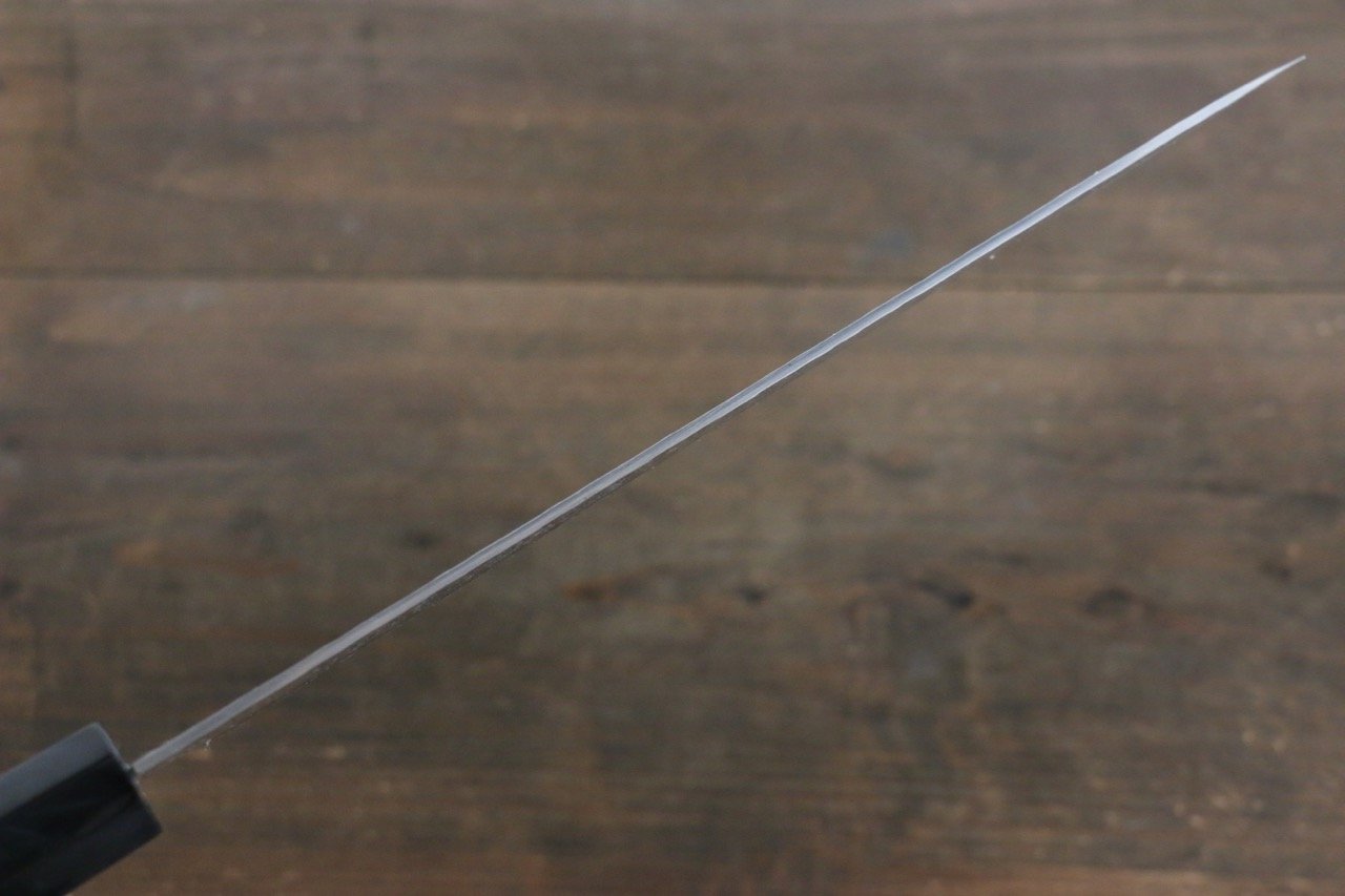 堺 孝行 45層 ダマスカス 鎚目 牛刀包丁 240mm 青漆塗り 鞘付き - 清助刃物