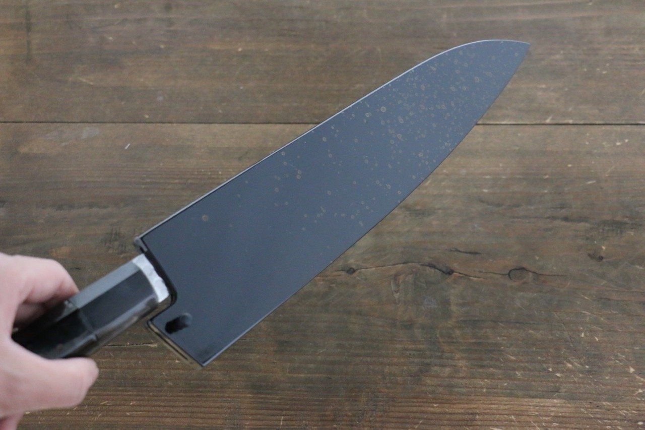 堺 孝行 45層 ダマスカス 鎚目 牛刀包丁 240mm 金漆塗り柄  鞘付き - 清助刃物