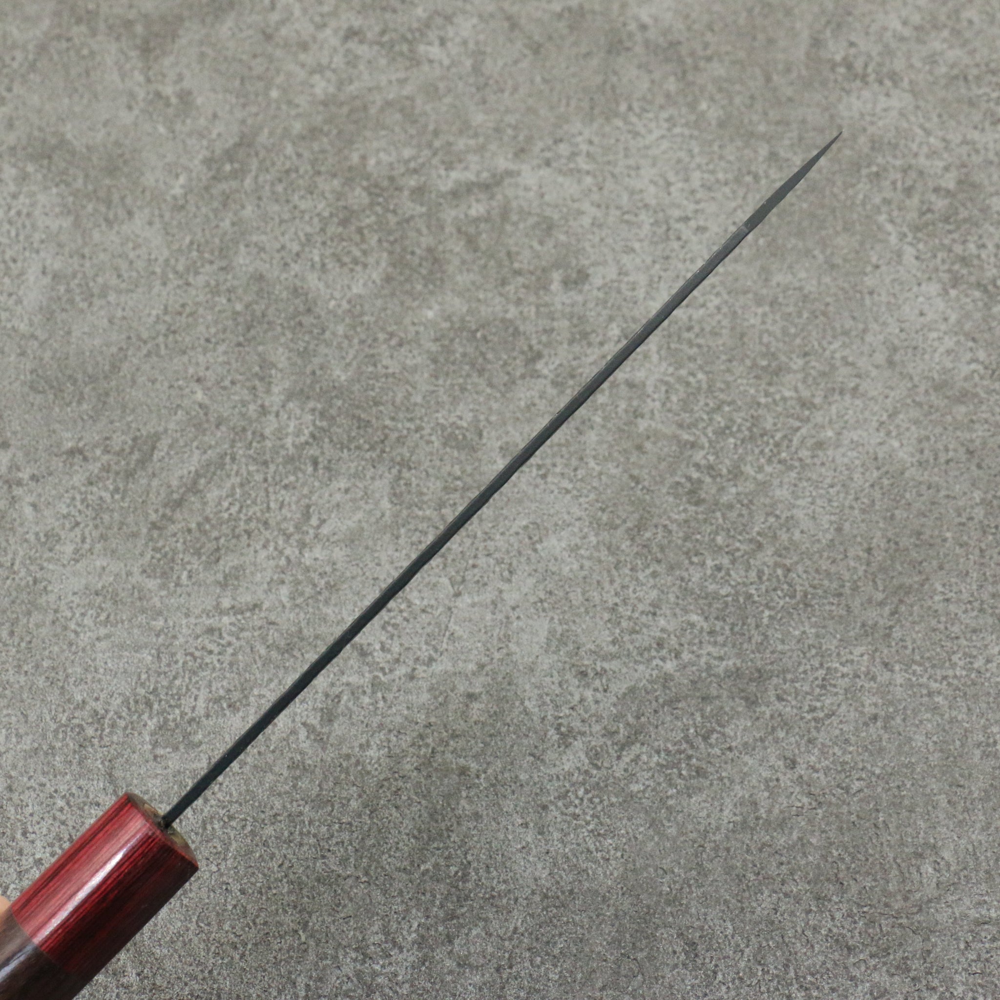 堺 孝行 黒影 V金10号 鎚目 テフロン加工 切付三徳包丁 160mm 紫檀柄 - 清助刃物