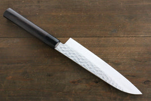 堺 孝行 AUS10 45層ダマスカス 三徳包丁  180mm 紫檀柄 - 清助刃物