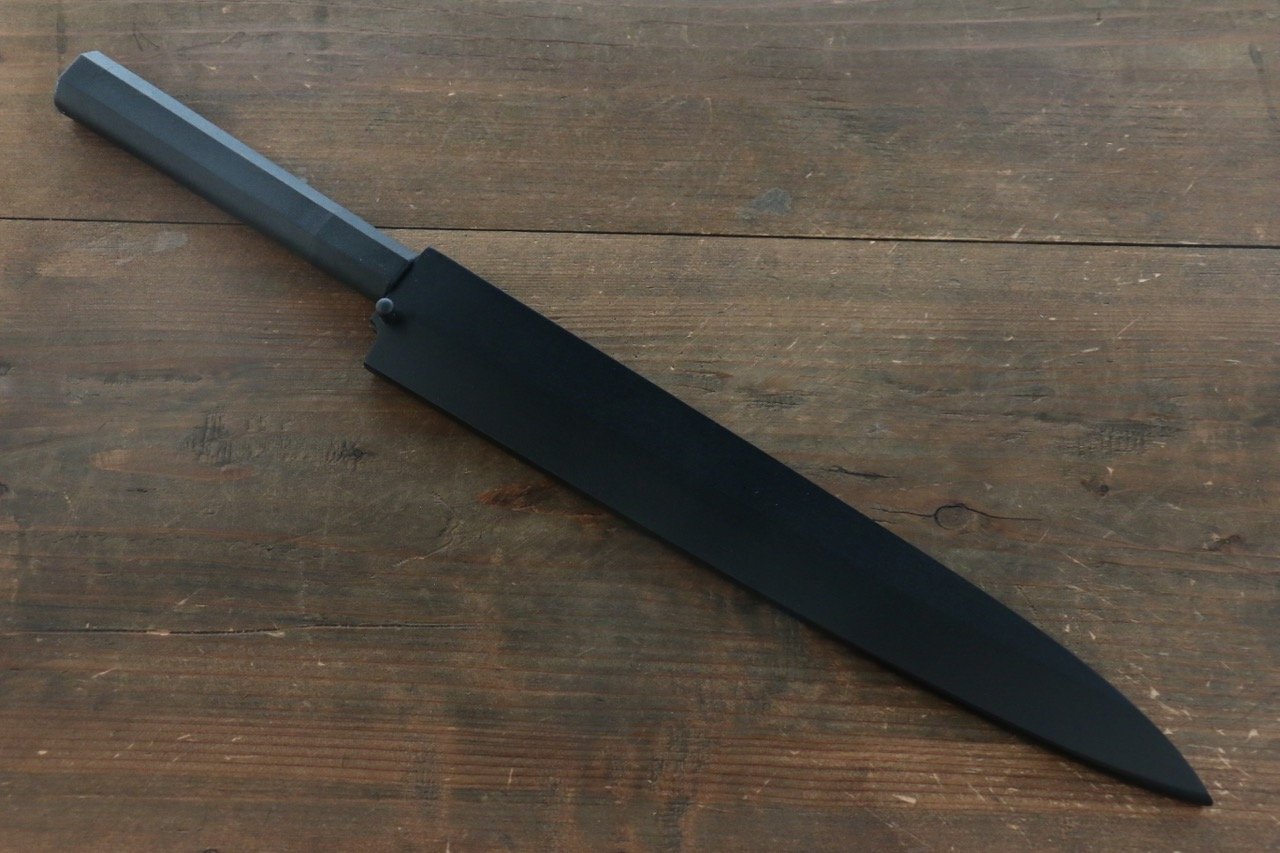 黒塗り鞘 柳刃包丁用  黒合板ピン付き 270mm - 清助刃物