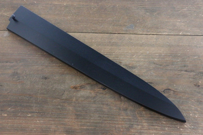 黒塗り鞘 柳刃包丁用  黒合板ピン付き 300mm