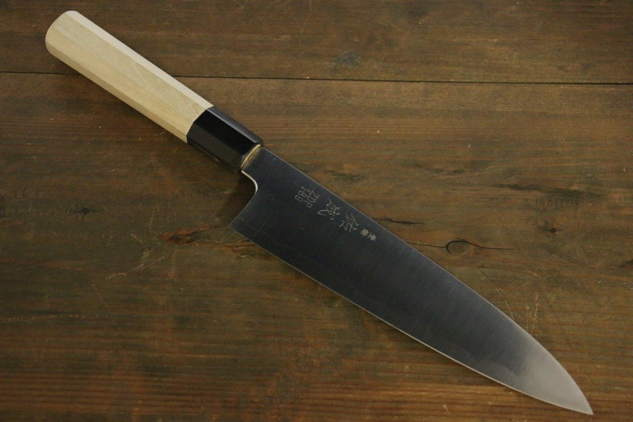 佑成 ZDP189 3層 牛刀包丁  210mm 朴柄 - 清助刃物