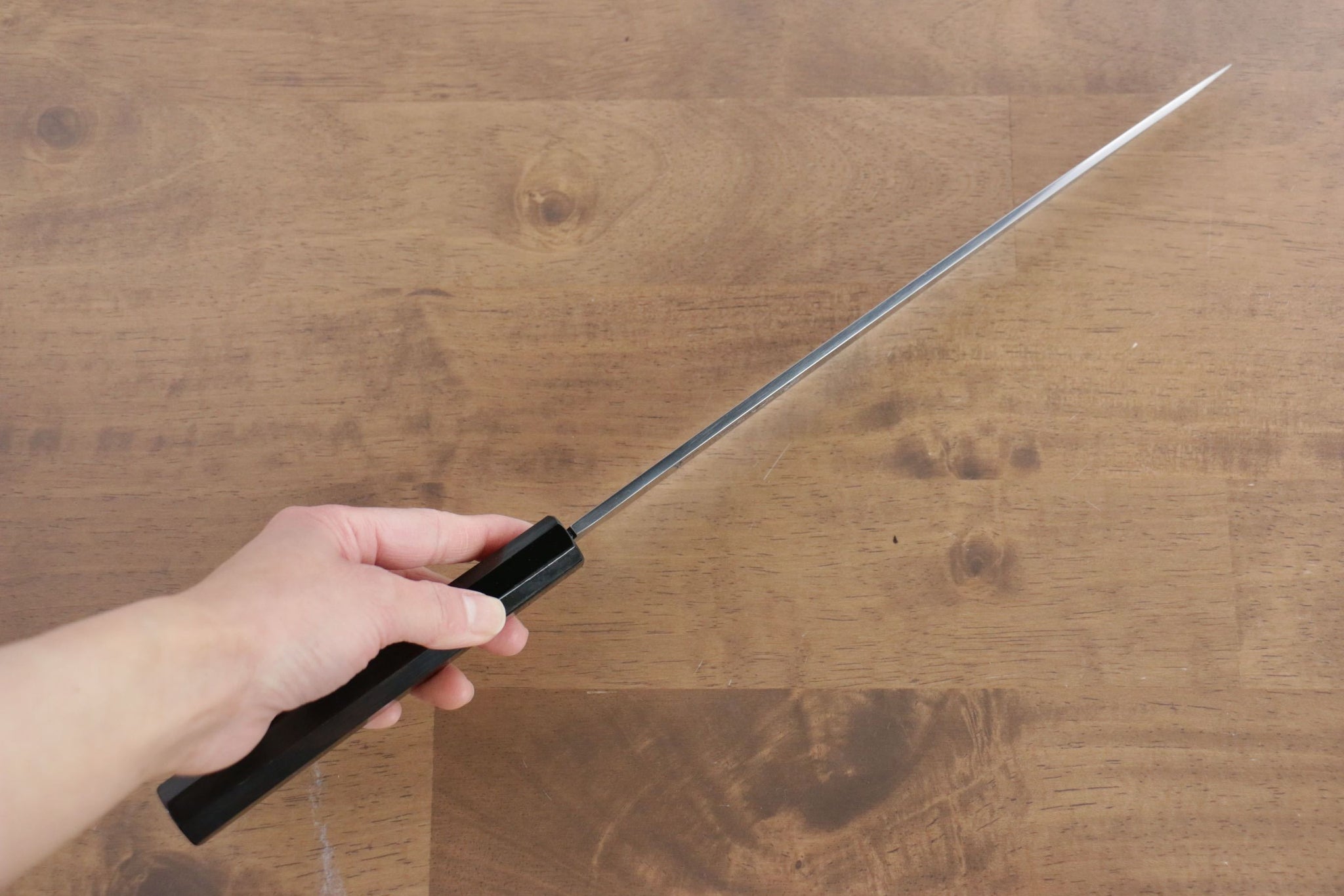 堺 孝行 シェフシリーズ 銀三鋼 柳刃包丁  270mm 黒檀柄 鞘付き - 清助刃物