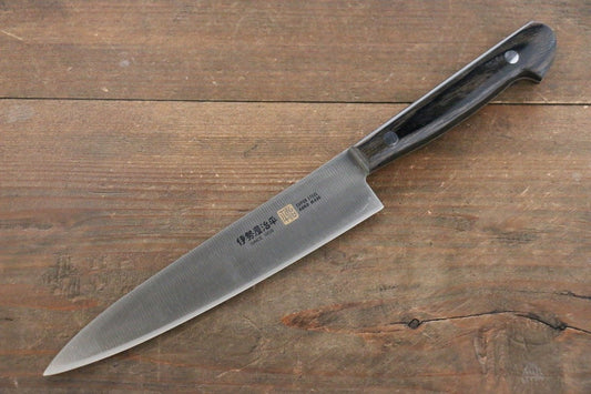 伊勢屋 モリブデン鋼（MOL） ペティーナイフ  150mm 黒合板柄 - 清助刃物