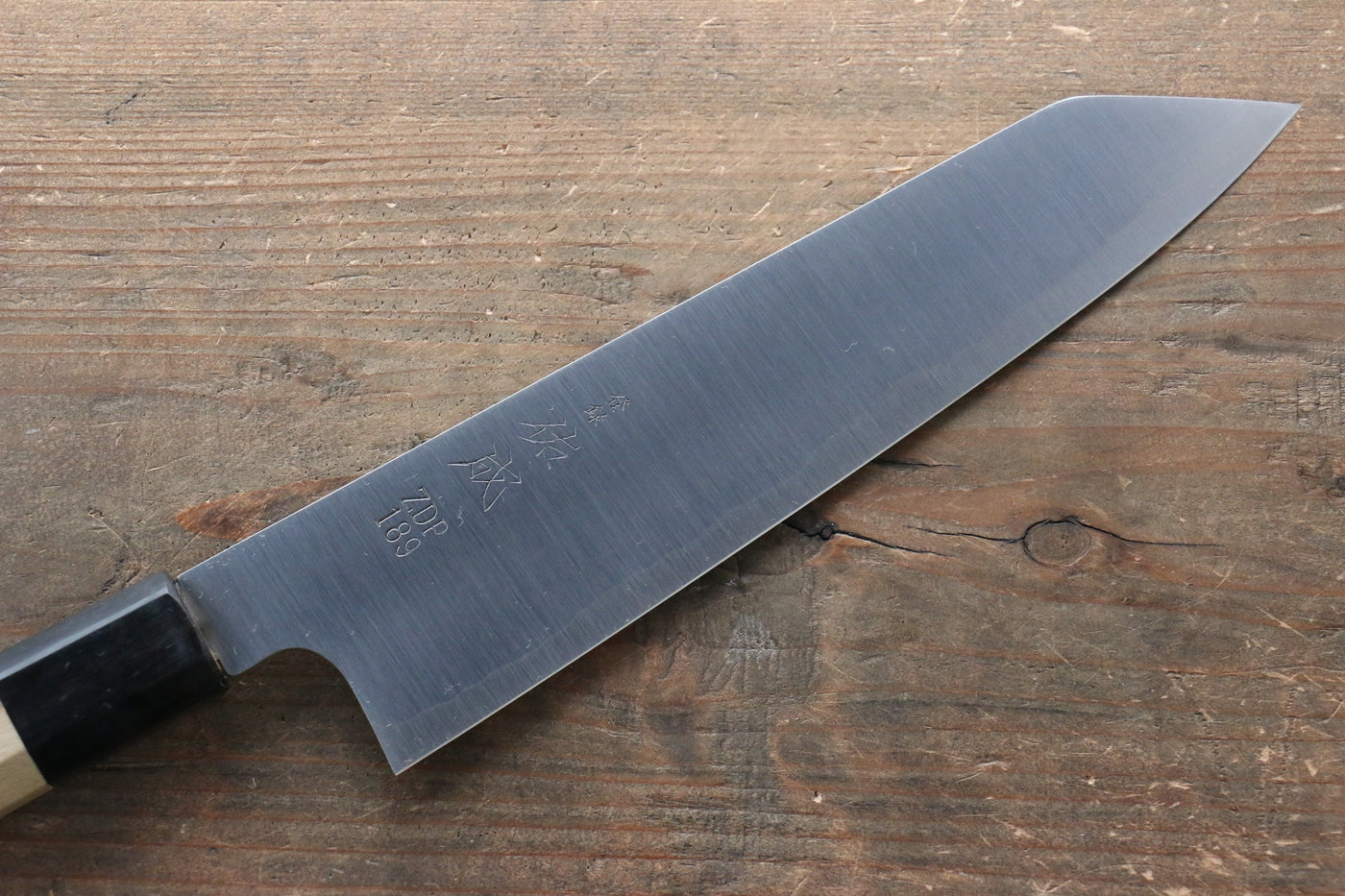 佑成 ZDP189 3層 切付牛刀包丁 和包丁 210mm 朴柄 – 清助刃物