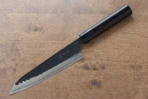 安立 勝重 青スーパー鋼 牛刀包丁 和包丁 180mm 紫檀柄 - 清助刃物