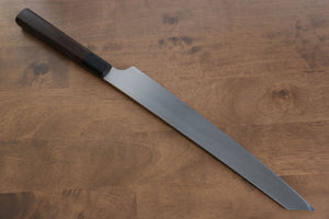 堺 孝行 本焼 V金10号 龍の彫刻入り 剣型柳刃包丁 和包丁 300mm タガヤサン柄 鞘付き - 清助刃物