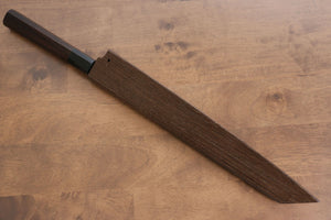 堺 孝行 本焼 V金10号 龍の彫刻入り 剣型柳刃包丁 和包丁 300mm タガヤサン柄 鞘付き - 清助刃物