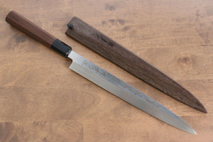 堺 孝行 本焼 V金10号 龍の彫刻入り 柳刃包丁  270mm タガヤサン柄 鞘付き - 清助刃物