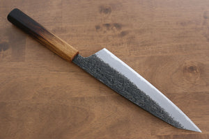 堺 孝行 焔紅蓮 青ニ鋼 黒打 鎚目 牛刀包丁 和包丁 225mm 樫焼柄 - 清助刃物