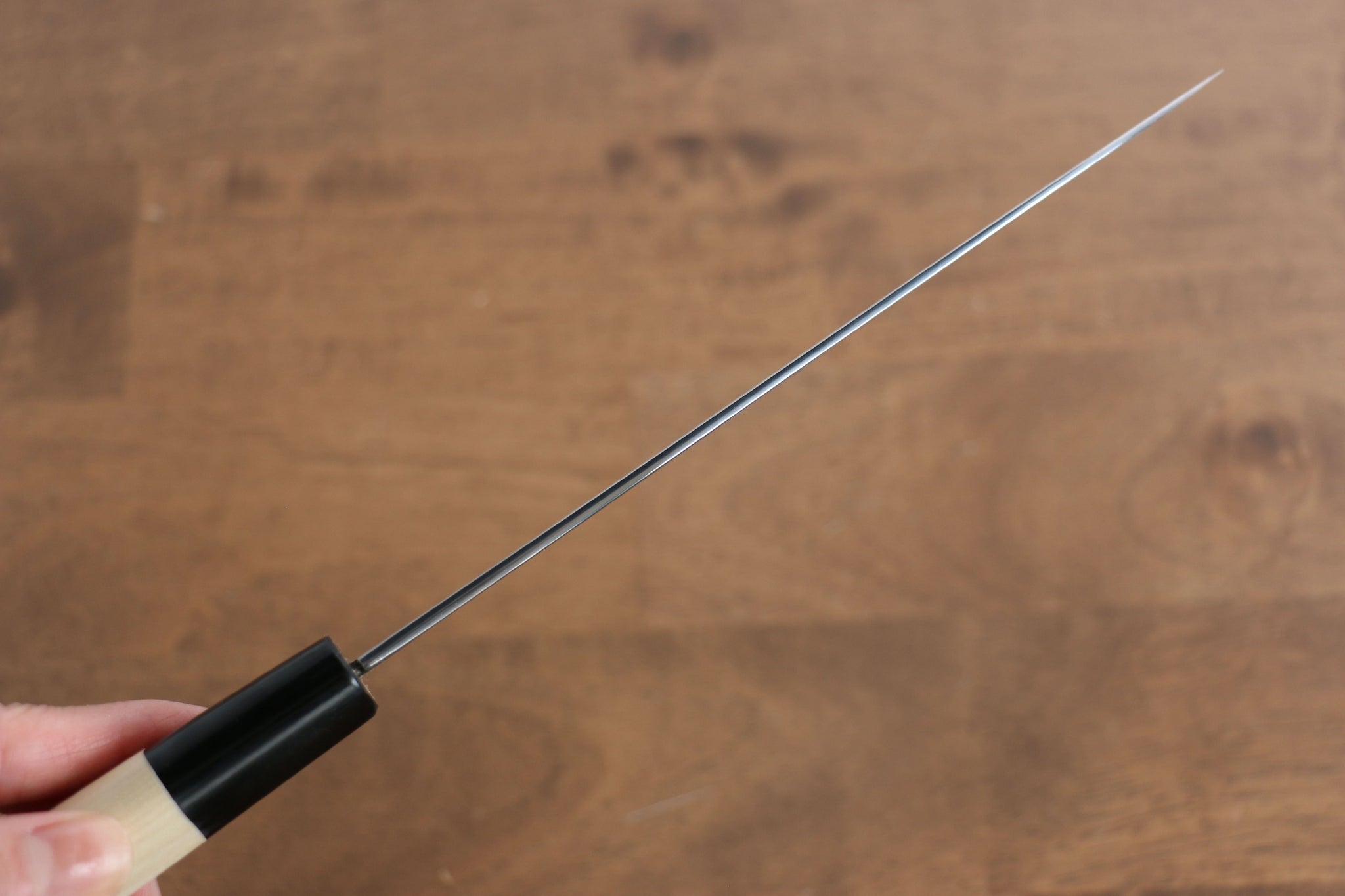 堺 孝行 特上 白ニ鋼 ペティーナイフ  180mm 朴柄 - 清助刃物