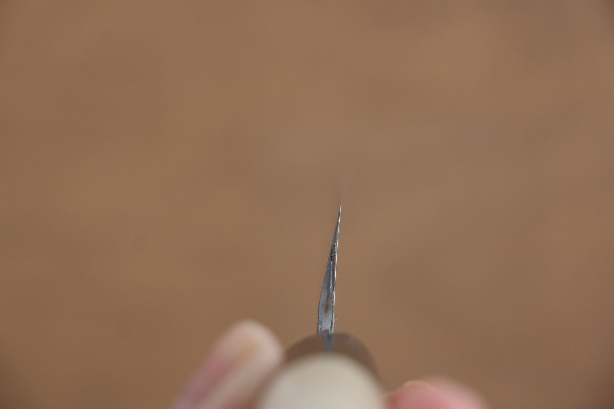 堺 孝行 特上 白ニ鋼 ペティーナイフ  180mm 朴柄 - 清助刃物