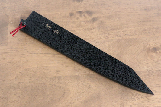瑞雲 黒石目 朴 鞘 240mm 切付筋引包丁用 合板ピン付き - 清助刃物